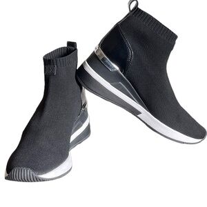 Michael Kors Skyler sock booty sneakers. Size 8 1/2.GUC